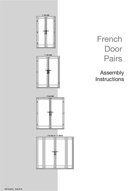 French Door Pairs Assembly Instructions