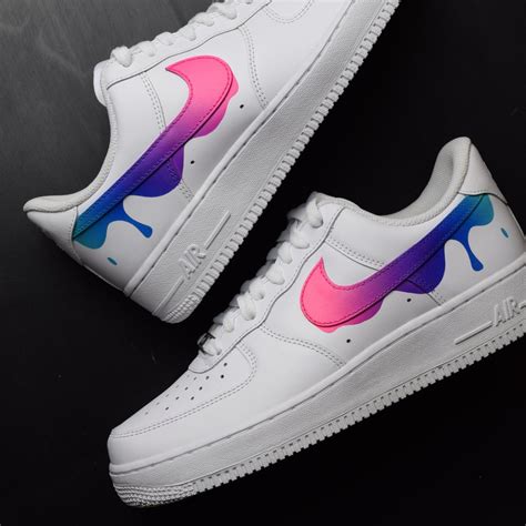 Introducing Our Custom Painted Drip Tick Nike Air Force 1 Sneakers