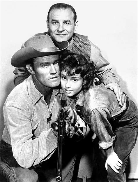 Chuck Connors The Rifleman Chuck Connors Johnny Crawford The