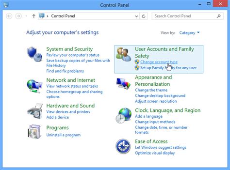 Windows 8 Managing User Accounts And Parental Controls