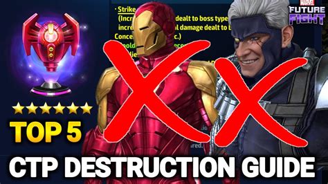Ctp Destruction Guide Best Characters For Ctp Destruction Mff Hindi India Youtube