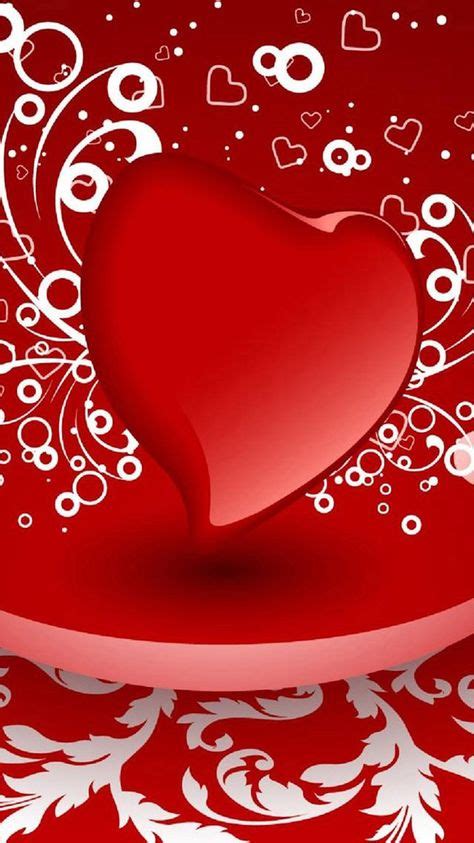 3d Red Heart Iphone 6 Wallpapers Android Phone Wallpaper 3d