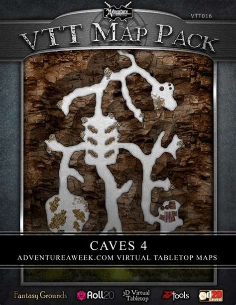 Vtt Map Pack Caves 4 Aaw Games Vtt Map Packs Ulisses Spiele