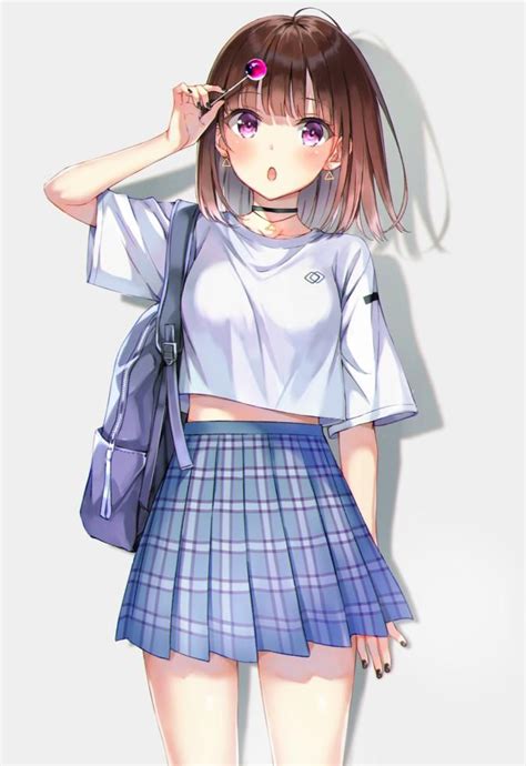 Kawaii Anime Anime Girl Crop Top Anime Wallpaper Hd