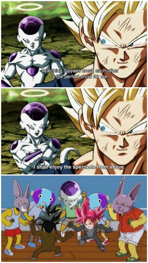 Frieza Enjoying The Spectacle Dragon Ball Super Funny Dragon Ball Art Goku Dragon Ball Painting