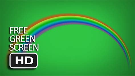 Free Green Screen Rainbow Youtube