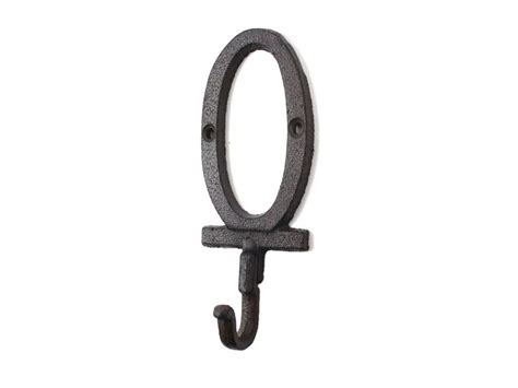 Cast Iron Number 0 Wall Hook 6in Hampton Iron Works