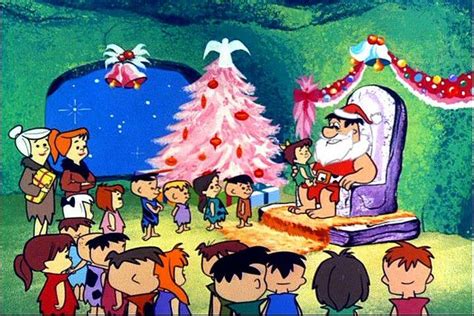 Scenes From A Flintstone Christmas 1965 04 Flintstone Christmas Christmas Cartoons Flintstones