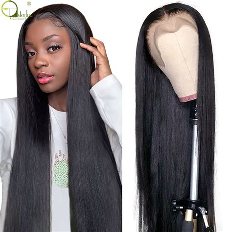 Sterly Brazilian Straight 30 Inch Lace Front Human Hair Wigs Closure Wigs For Women 4×413×4