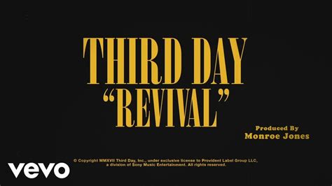 Third Day Revival Official Lyric Video Youtube