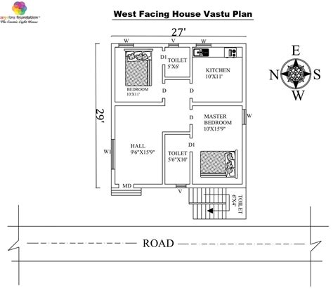 East Facing House Plan As Per Vastu West Facing House