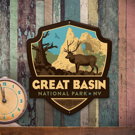 Metal Emblem Sign Np Great Basin National Park Anderson Design Group