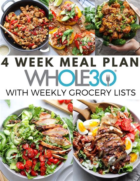 Whole Foods Meal Plan Healthy Weekly Meal Plan Paleo Meal Plan Clean