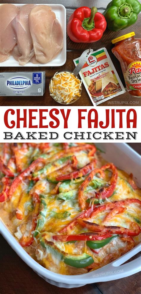 Maybe you would like to learn more about one of these? Cheesy Fajita Baked Chicken (Quick & Easy!) | Recipe in ...