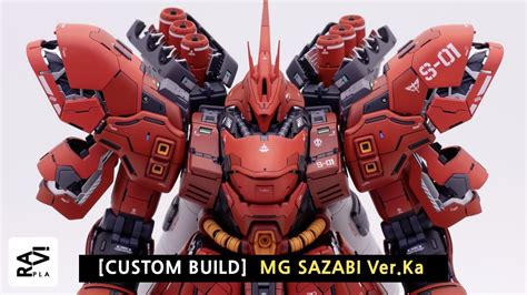 Gunpla Custom Sazabi Verka Full Build Youtube