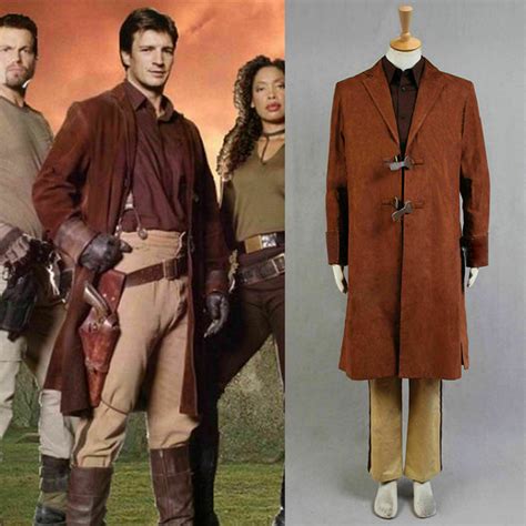 Firefly Serenity Captain Malcolm Reynolds Brown Coat Full Set Costume
