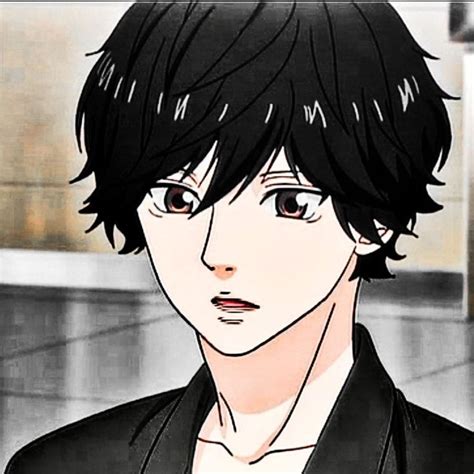 An Anime Character With Black Hair Wearing A Suit And White Shirt