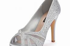 silver women high shoes wedding toe heel peep bridal satin rhinestones e0003 amazon shoe