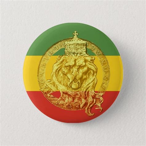 Jah Rastafari Lion Of Judah Button Lion Of Judah Jah