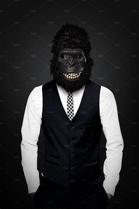 Gorilla Man Containing Suit Man And Tuxedo People Images Creative