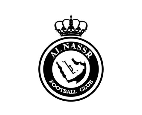 Al Nassr Club Logo Symbol Black Saudi Arabia Football Abstract Design