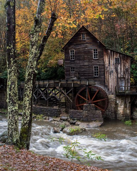 Glade Creek Grist Mill West Virginia Print Old Mill Print Etsy