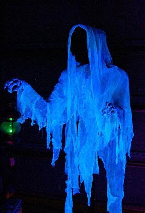 Glow In The Dark Cheesecloth Fabric Uv Activated Halloween Ghost