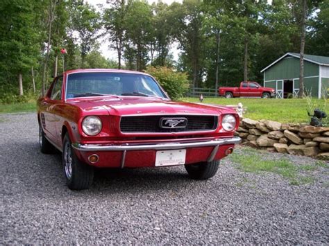 1966 Ford Mustang Coupe Candy Apple Red For Sale