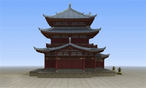 3d Chinese Ancient Architecture Turbosquid 1363366