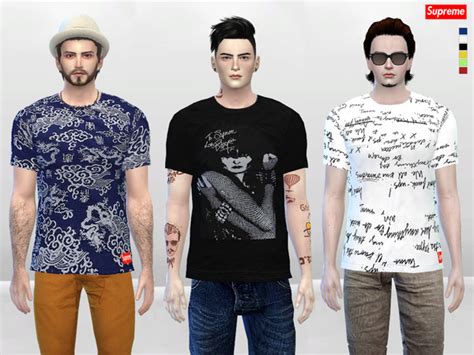 Sp Signature Large Tees By Mclaynesims At Tsr Sims 4 Updates