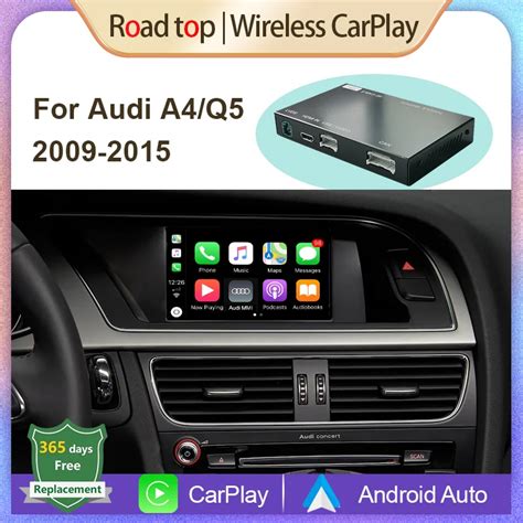 Wireless Apple Carplay Android Auto Decoder For Audi A4 A5 Q5 2009 2015 With Mirrorlink Airplay