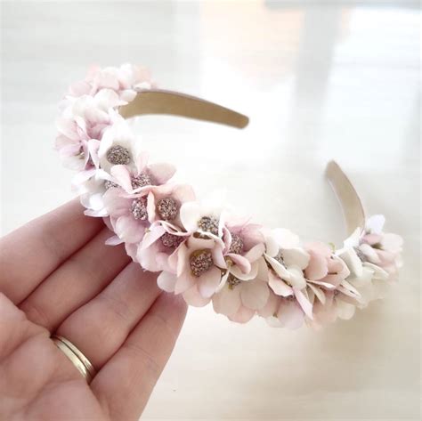 Pink Silk Flower Crown By Two For Joy Creations
