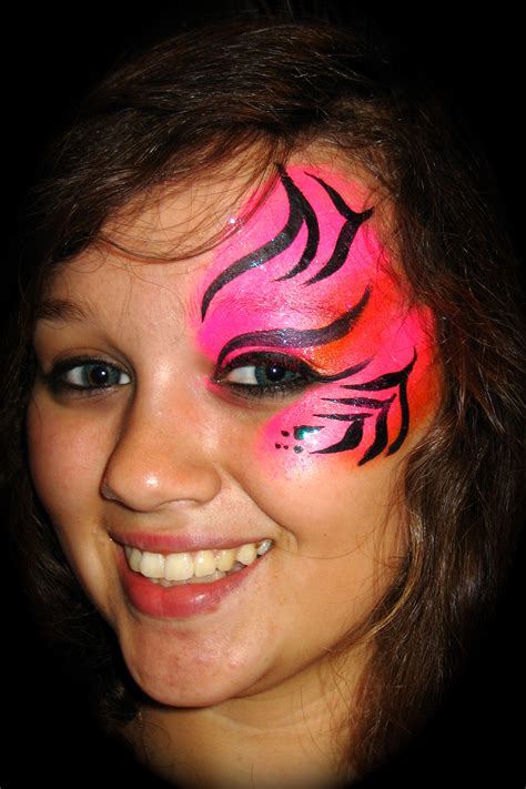 Tigeress Face Painted Eye Design Funtastic Faces And Body Artface