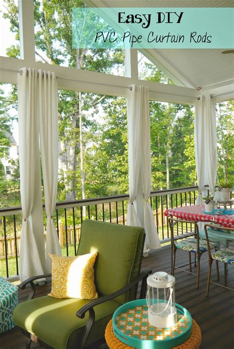 Curtain rods can be mounted on the walls or in the ceiling, and the curtain rod holder explore our curtain rods and our curtain triple track rails, wires, and double rod sets and find your perfect solution. Strawberry Jam House: PVC Pipe Curtain Rods