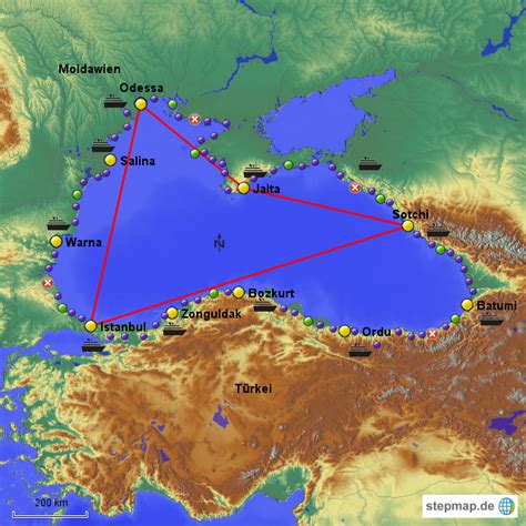 Stepmap Spiel Schwarzes Meer Landkarte Für Europa