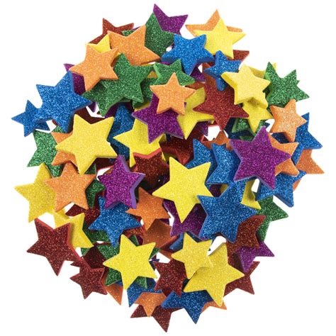 Star Glitter Foam Stickers Hobby Lobby 616714
