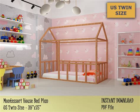 And yes, i might be the only person who did not know these are different sizes. Montessori Daybed Frame Plan, US Twin Size House Bed Frame, Easy and Affordable DIY Toddler ...