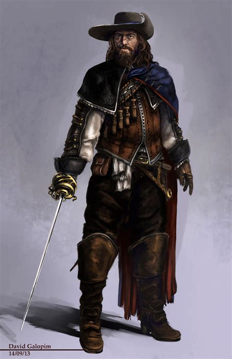 The Musketeer By Davidgalopim On Deviantart Character Portraits