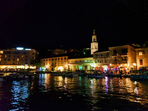 Marina At Night In Hvar Croatia 2 2 Travel Dads