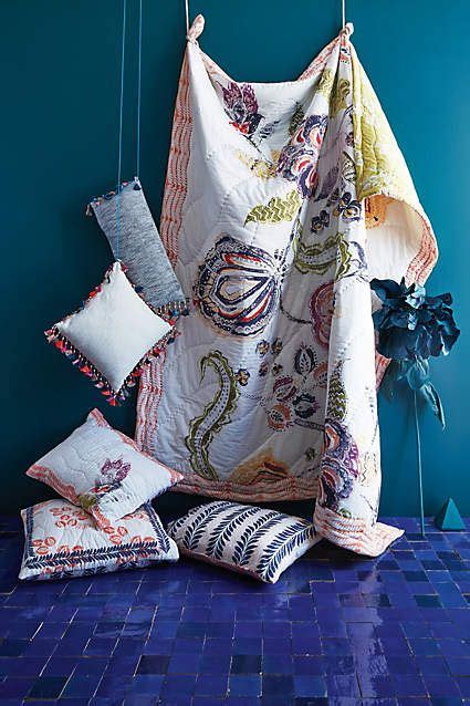 Woodblock Floral Quilt Floral Quilt Anthropologie Bedding Linen Bedding