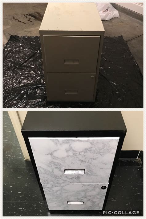 This article contains affiliate links. My First DIY Filing Cabinet Transformation. Spray Paint ...