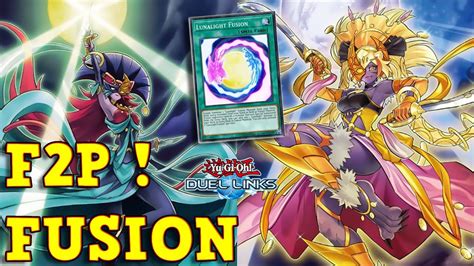 Yu Gi Oh Duel Links Indonesia Lunalight Deck Fusion F2p Youtube