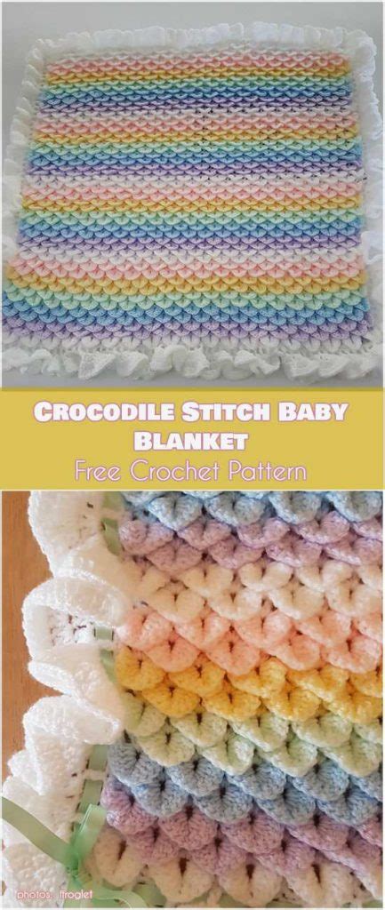 Crocodile Stitch Baby Blanket Free Crochet Pattern Your Crochet