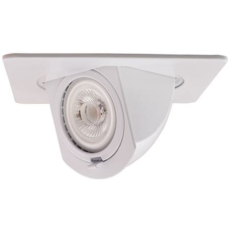 The aperture fits snug around the lamp which is recessed above the surface. Elco EL2497W Modern White 4" Square Recessed Lighting Trim ...