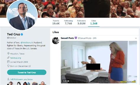 Il Senatore Americano Ted Cruz Ha Fatto “mi Piace” A Un Porno Su Twitter Il Post