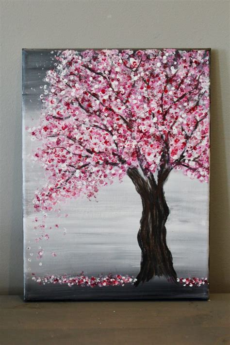 20 Photos New Cherry Blossom Tree Painting Easy