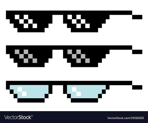 Pixel Glasses Svg Pixel Glasses Dxf Pixel Glasses Png Pixel Glasses