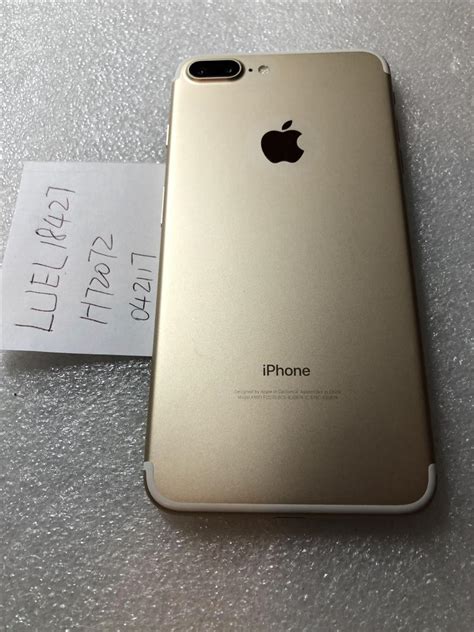 Apple Iphone 7 Plus Verizon Gold 128gb A1661 Luel18427 Swappa