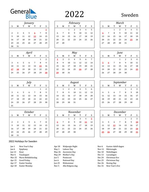 Little Sweden 2022 Week Calendar September 2022 Calendar