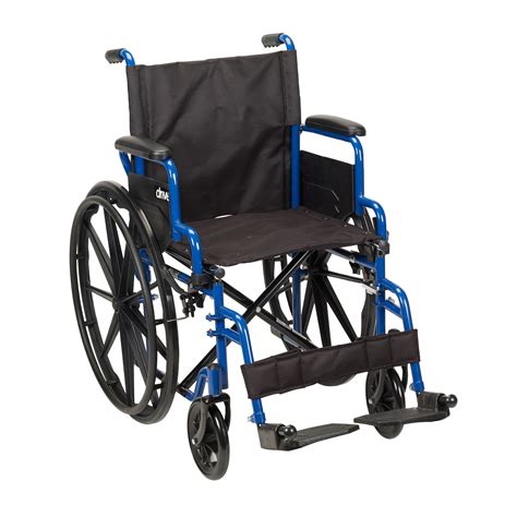 Amazon.com: Drive Medical Blue Streak Wheelchair with Flip Back